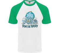 Don'T Be Trashy Climate Change Ambiente Uomo S/S Baseball T-Shirt