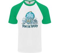Don'T Be Trashy Climate Change Ambiente Uomo S/S Baseball T-Shirt