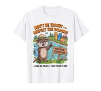 Don't Be Trashy - Rispetta la divertente lontra Splashy Tidy Up Maglietta