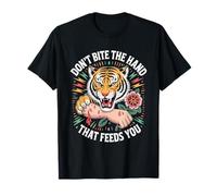 Don't Bite the Hand Fierce Tiger Graphic Maglietta