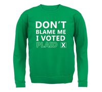 Don'T Blame Me Plaid Cymru - Adulti Felpa/Maglione - Galles Politica Divertente