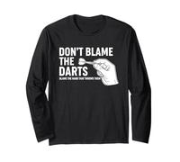 Don't Blame The Darts Funny Thrower dicendo Maglia a Manica