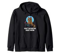 Don't Bother Me Right Meow Amante dei gatti Divertente Video Gamer Umorismo Felpa con Cappuccio