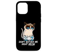 Don't Bother Me Right Meow Funny Sarcastic Gaming Cat Meme Custodia per iPhone 12/12 Pro