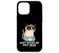 Don't Bother Me Right Meow Funny Sarcastic Gaming Cat Meme Custodia per iPhone 12 Pro Max