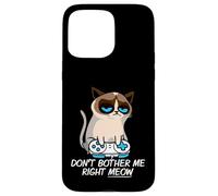 Don't Bother Me Right Meow Funny Sarcastic Gaming Cat Meme Custodia per iPhone 15 Pro Max