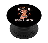Don't Bother Me Right Meow Gamer Kitty Design PopSockets PopGrip Adesivo