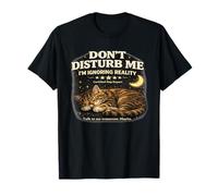 Dont Disturb Me Ignoring Reality Amanti Gatti Esperto Divertente Maglietta