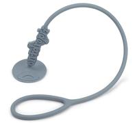 Don't Drop It ® Cinghia a ventosa in silicone per impedire a tazze, bottiglie, giocattoli e altro ancora di colpire il pavimento (blu polvere)