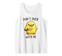 Don't Duck with Me Funny Cute Kawaii Duck Meme Knife Canotta