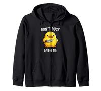 Don't Duck with Me Funny Cute Kawaii Duck Meme Knife Felpa con Cappuccio