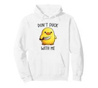 Don't Duck with Me Funny Cute Kawaii Duck Meme Knife Felpa con Cappuccio