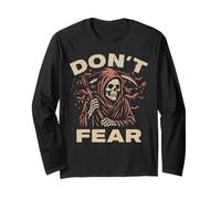 Don't Fear The Reefer Halloween Grim Reaper Divertente Maglia a Manica
