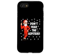 Don't Feed The Hipsters Padre Natale Xmas Ugly Christmas Custodia per iPhone SE (2020) / 7/8