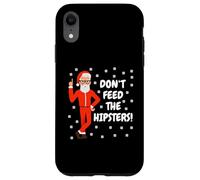 Don't Feed The Hipsters Padre Natale Xmas Ugly Christmas Custodia per iPhone XR