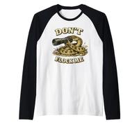 Don't Flock Me Divertente Privacy Liberty Snake Vintage Maglia con Maniche Raglan