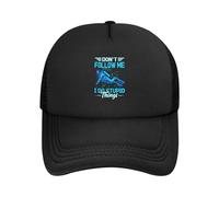 Don't Follow Me I Do Stupid Things Scuba Diving Uomo Donna Cappello Trucker Moda Cappellino con Visiera Casual Snapback cap per Estivo Ciclismo Tennis
