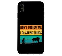 Don't Follow Me I Do Stupid Things Wildlife Fotografo Custodia per iPhone XS Max
