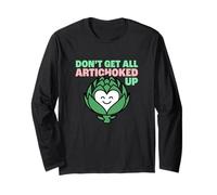 Dont Get all Artichoked Up Culinary Cooking Verdure Design Maglia a Manica