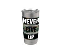 Don't Give Up Illustration Quotes Novelty Graphic Designs Bicchiere termico in acciaio inox doppia parete