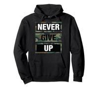 Don't Give Up Illustration Quotes Novelty Graphic Designs Felpa con Cappuccio