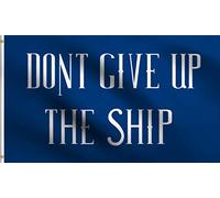 Dont Give Up The Ship Bandiera Resistente Alle Intemperie Flag Colore Vivido Bandiere Per Cortile Balcone Decorazione 3X5Ft