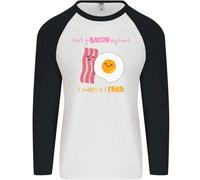 Don'T Go Bacon il Mio Cuore Uomo L/S Baseball T-Shirt