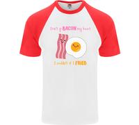 Don'T Go Bacon il Mio Cuore Uomo S/S Baseball T-Shirt