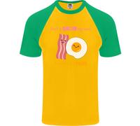 Don'T Go Bacon il Mio Cuore Uomo S/S Baseball T-Shirt