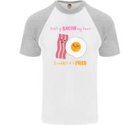 Don'T Go Bacon il Mio Cuore Uomo S/S Baseball T-Shirt