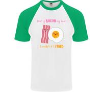 Don'T Go Bacon il Mio Cuore Uomo S/S Baseball T-Shirt