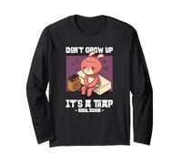 Don't Grow Up It's A Trap - età Adulta (Grafica Divertente) Maglia a Manica