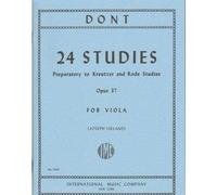 Dont Jakob 24 studi OP 37: Preparatory to Kreutzer e Rode studi viola solo, Opus 37, per viola