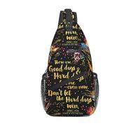 Don'T Let The Hard Days Win Borsa Tracolla Regolabile Sacchetto Del Petto Unisex Zainetto Tracolla Per Viaggio Sport Passeggiate