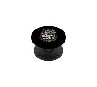 Don't Let The Hard Days Win Inspirational Motivational Quote PopSockets PopGrip Adesivo