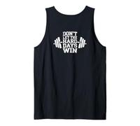 Don't Let The Hard Days Win Weightlifter Fitness Workout Gym Canotta