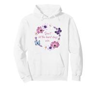 Don't Let The Hard Days Win - Women’s Floral Inspirational Felpa con Cappuccio