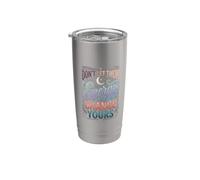 Don't Let Their Energy Change Yours Protezione della pace Bicchiere termico in acciaio inox doppia parete