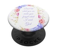 Don't Let What You See - Women Girls Floral Christian Faith PopSockets PopGrip Adesivo