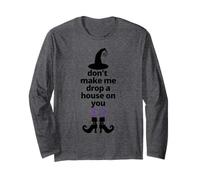 Don't Make Me Drop a House on You Wicked Witch Cappello e Scarpe Maglia a Manica