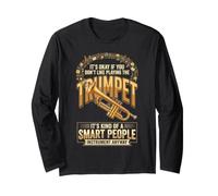 Don't Make Me Empty My Spit Valve On You Funny Trumpet Maglia a Manica
