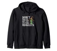 Don't Make Me Get My Flying Monkeys - Witch Halloween Mom Felpa con Cappuccio