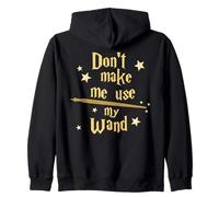 Don't Make Me Use My Wand Wizard Teacher Magic Fiction Book Felpa con Cappuccio