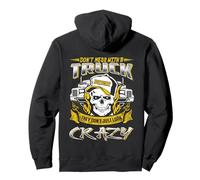 Don't Mess with A Truck Driver Funny Trucker Dad Felpa con Cappuccio