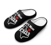 Don't Mess With Texas, pantofole da uomo per interni ed esterni, senza lacci, con suola in gomma, Stile:, 43 1/3 EU
