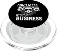 Don't Mess With The Business Funny Ferret Group Pun PopSockets PopGrip per MagSafe