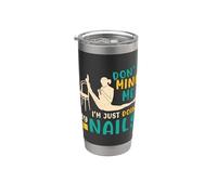 Don't Mind Me I'm Just Doing My Nails Ginnastica Contorsione Bicchiere termico in acciaio inox doppia parete