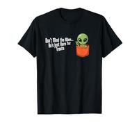 Don't Mind The Alien, He's Just Here for Treats Costume Maglietta