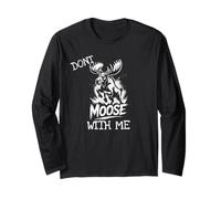 Don't Moose with Me Tee Cute Funny Design Mugs Decor Maglia a Manica
