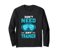 Don't Need Any Trainer Funny Scuba Dive Diver Diving Maglia a Manica
